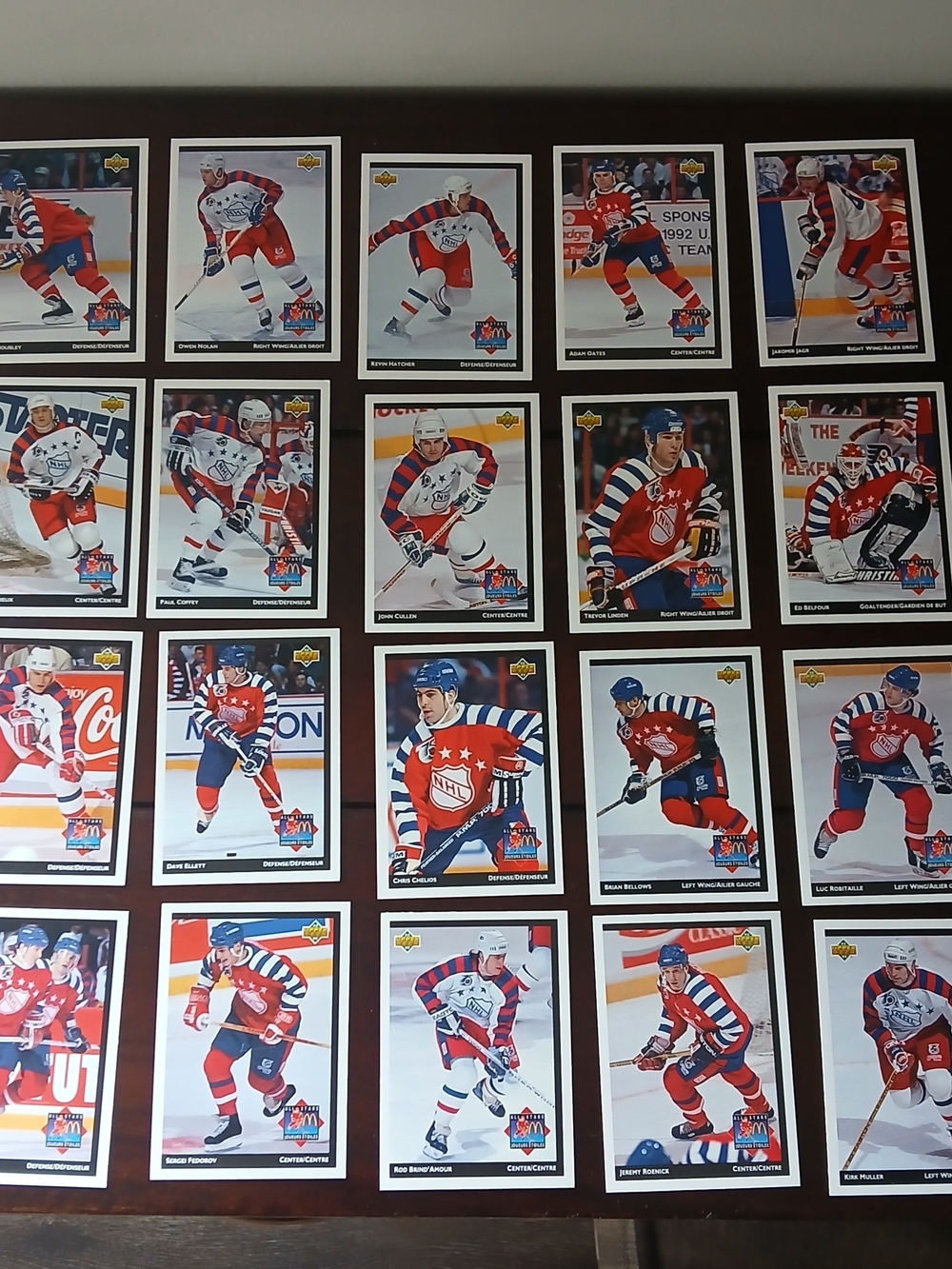 1992 Mcdonalds NHL All-Star Hockey Card Lot